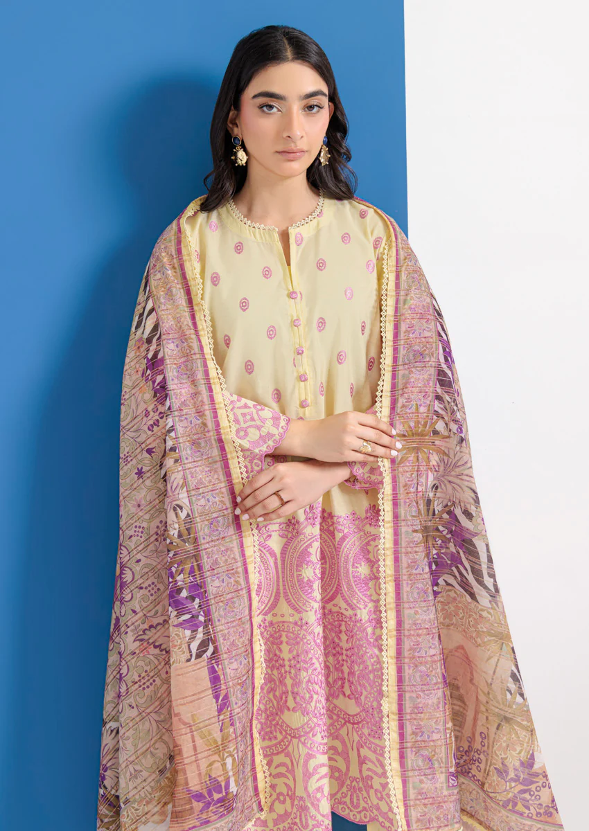 P-Yellow-Cotton Silk-3 Piece (WPS25SE3020) - Image 4