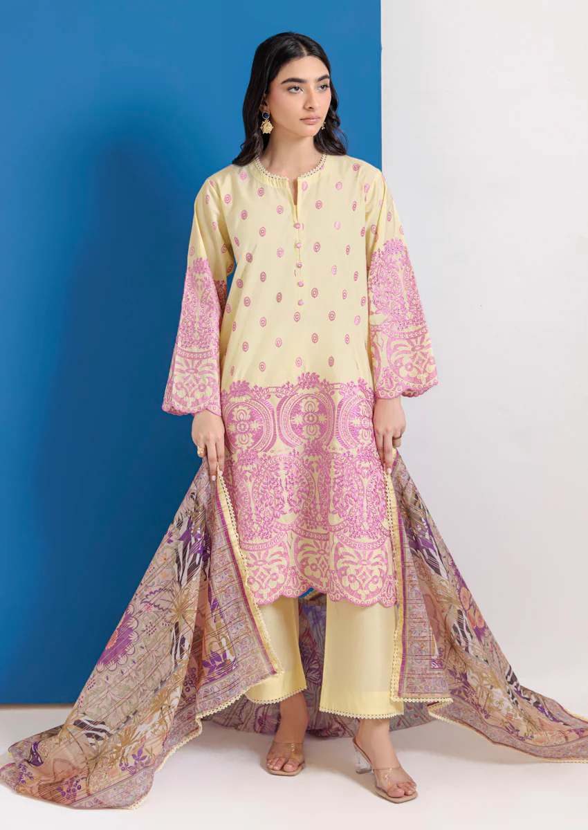 P-Yellow-Cotton Silk-3 Piece (WPS25SE3020) - Image 6