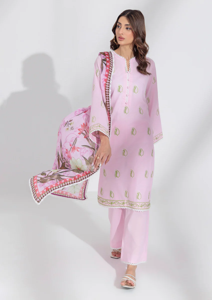 B-Pink-Cambric-3 Piece (WPS25SE3067) - Image 4