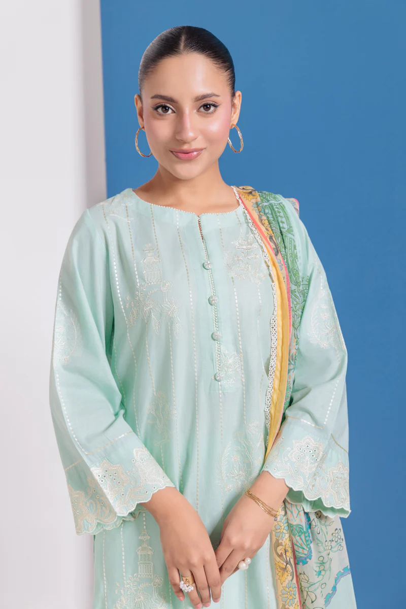 Mt-Green-Cambric-3 Piece (WPS25SE3082) - Image 3