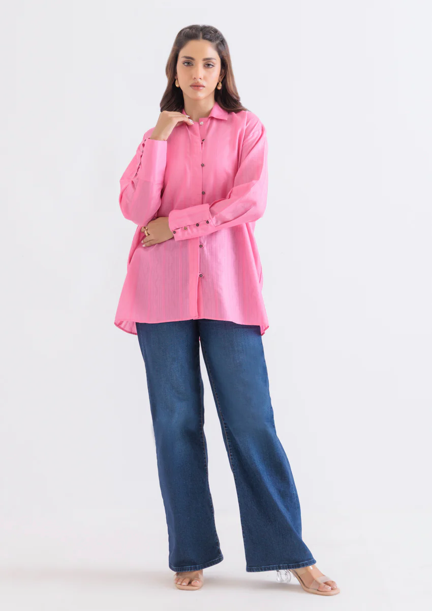 L-Pink-Jacquard-1 Piece (WPS25SL1003) - Image 3