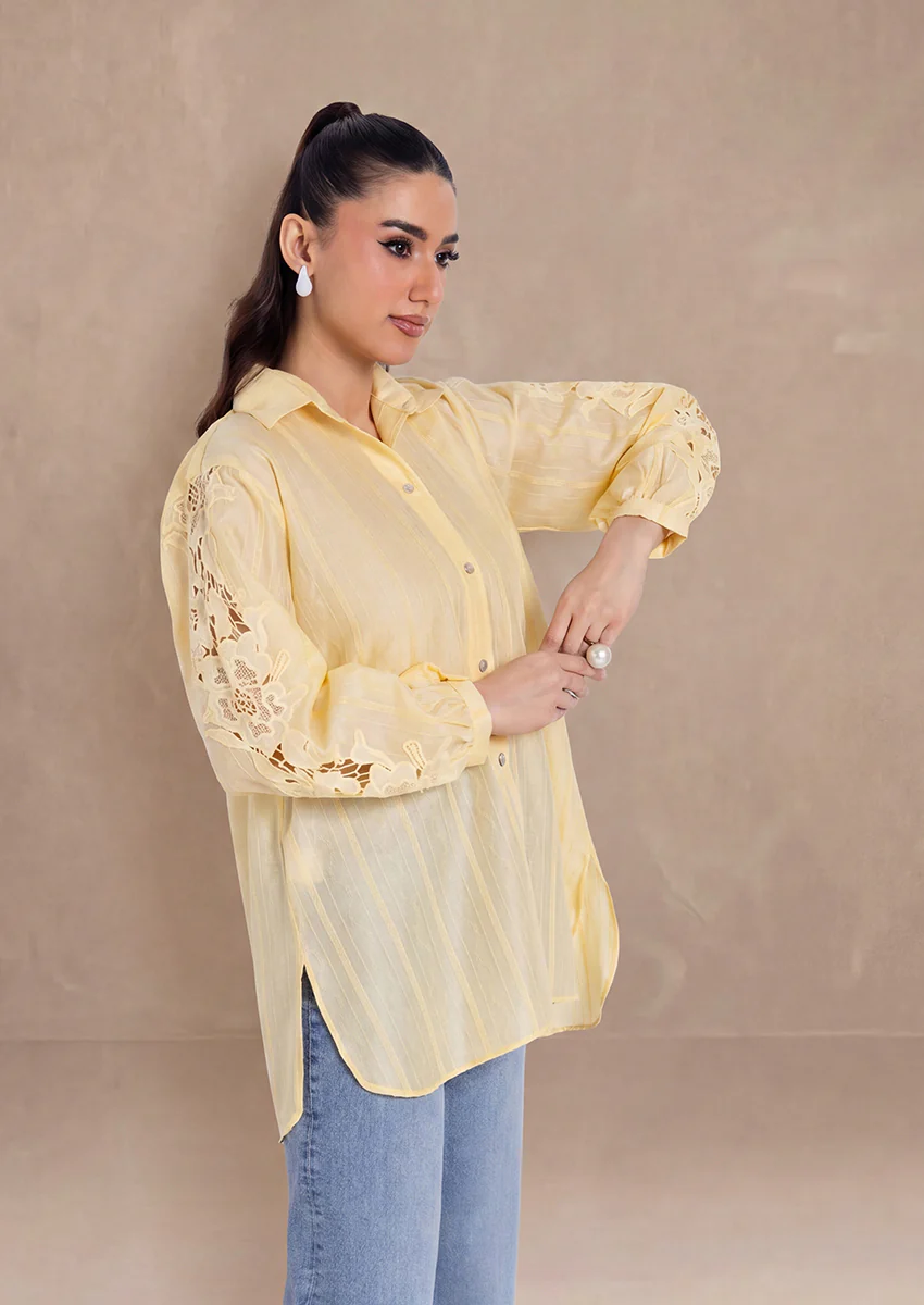 P-Yellow-Jacquard-1 Piece (WPS25SL1004) - Image 2