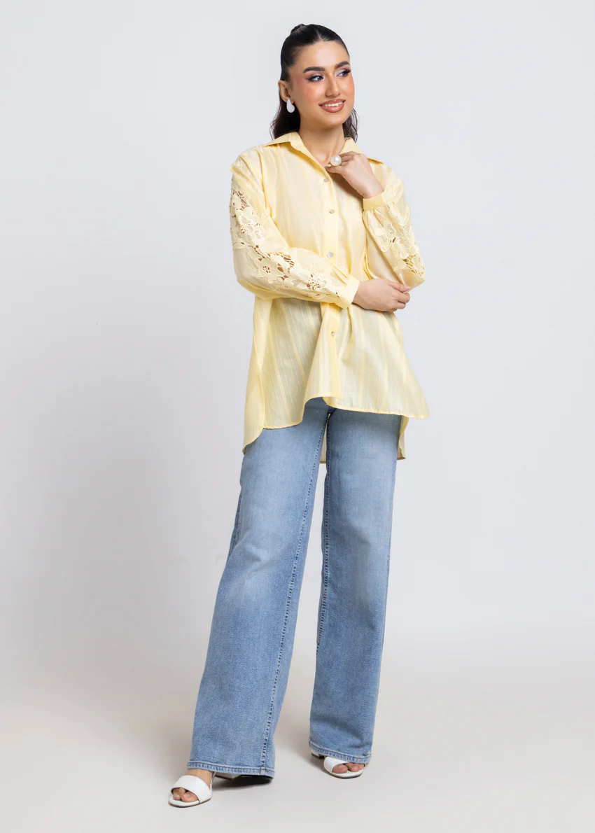 P-Yellow-Jacquard-1 Piece (WPS25SL1004) - Image 5