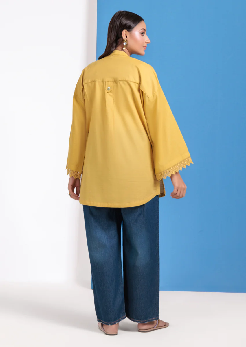L-Yellow-Jacquard-1 Piece (WPS25SL1025) - Image 2