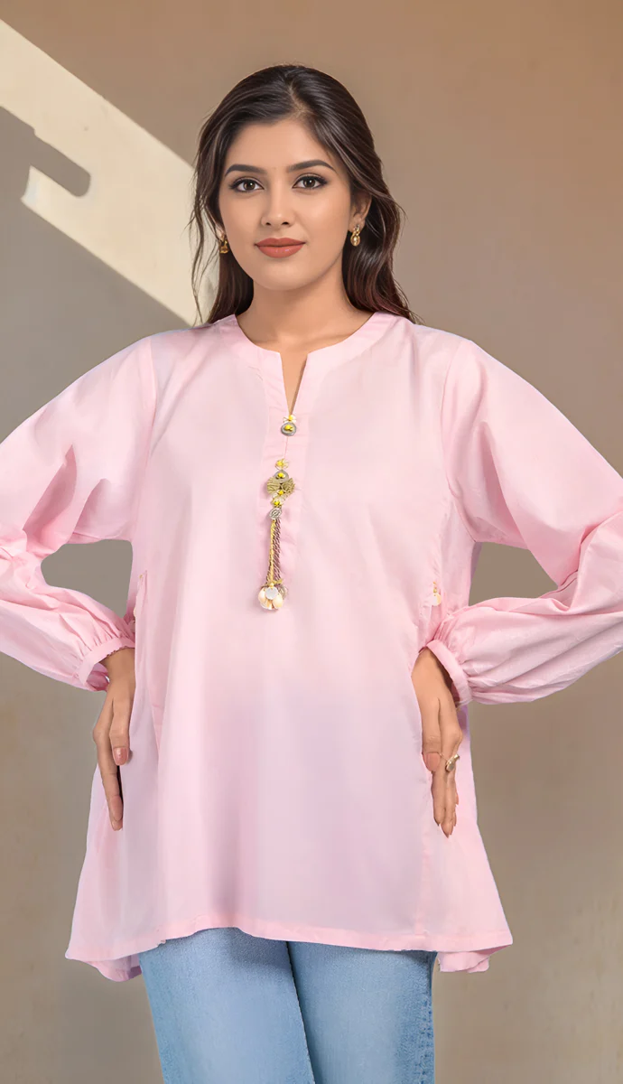 B-Pink-Jacquard-1 Piece (WPS25SL1030) - Image 5