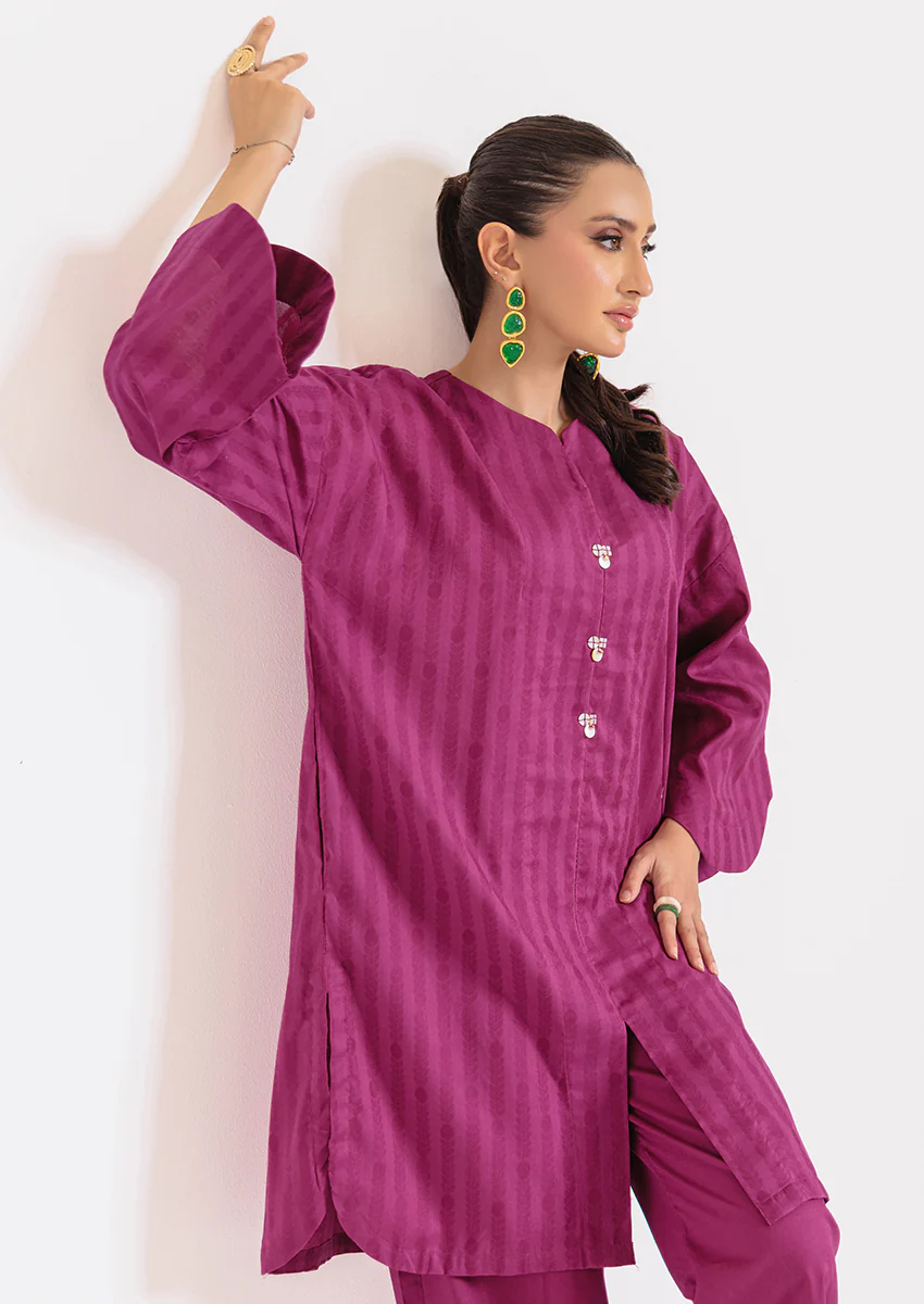 Purple-Jacquard-2 Piece (WPS25SL2022) - Image 3