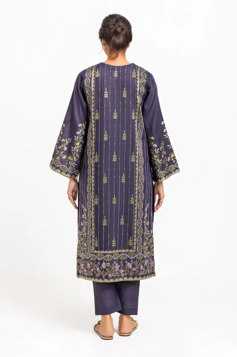 Indigo-Jacquard-2 Piece (WPS25SL2061) - Image 2