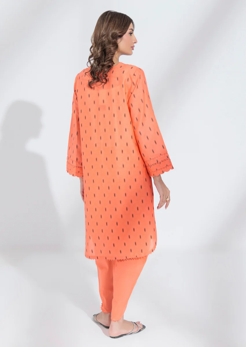 Salmon-Jacquard-2 Piece (WPS25SL2P023) - Image 2