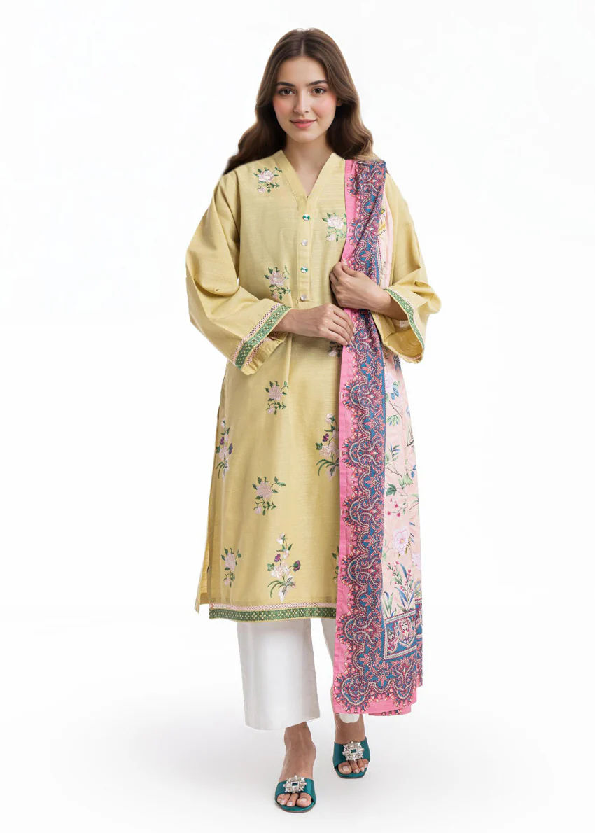 Green-Khaddar-2 Piece (WPSDSBW25B10N44) - Image 6