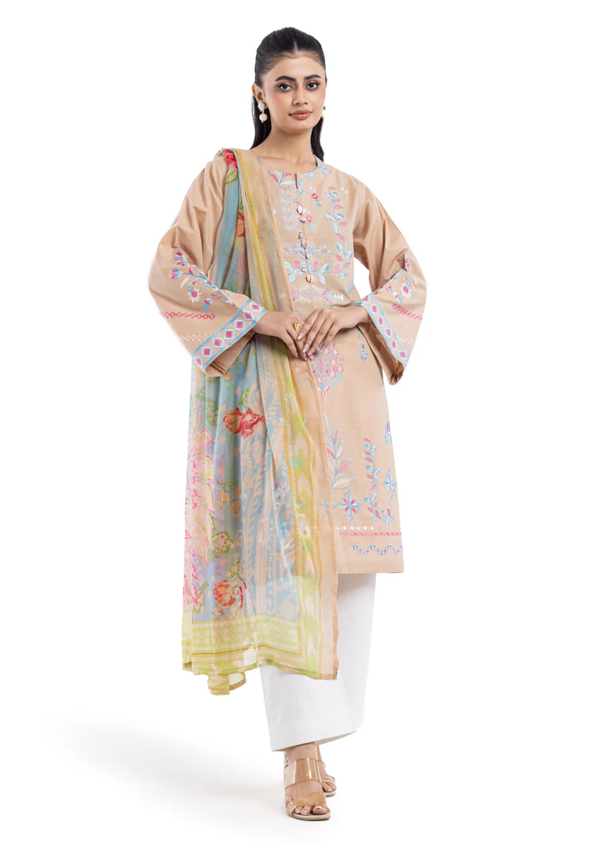 Beige-Dyed Slub-2 Piece (WPSDSSW25S1J3) - Image 2