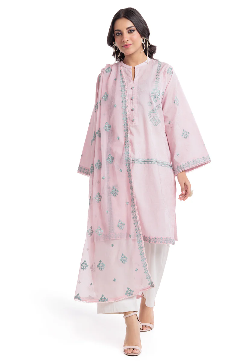 L-Pink-Jacquard-2 Piece (WPSDSSW25S9O7) - Image 2