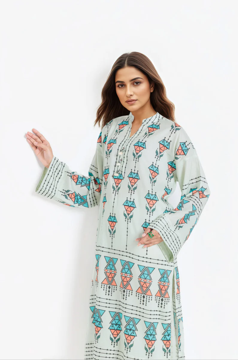 L-Green-Viscose-2 Piece (WPSTPBW25B9O14) - Image 3