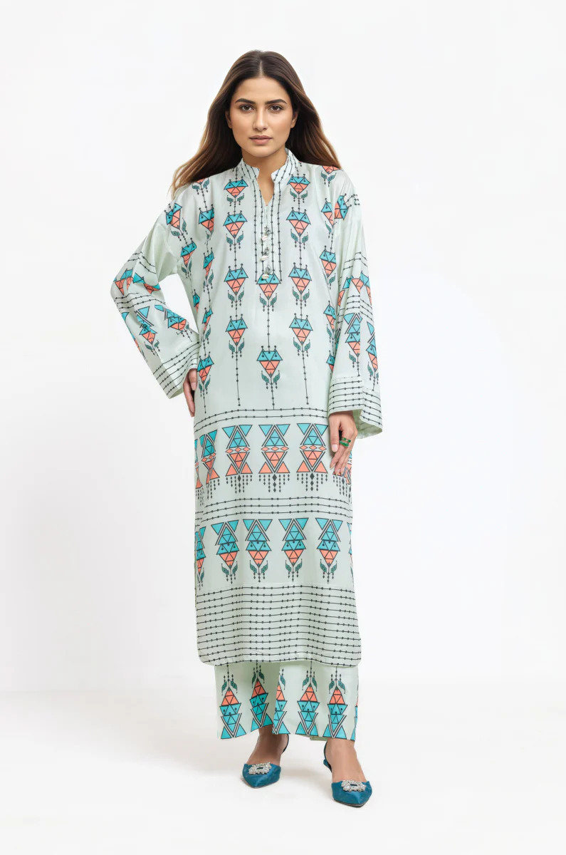 L-Green-Viscose-2 Piece (WPSTPBW25B9O14) - Image 4