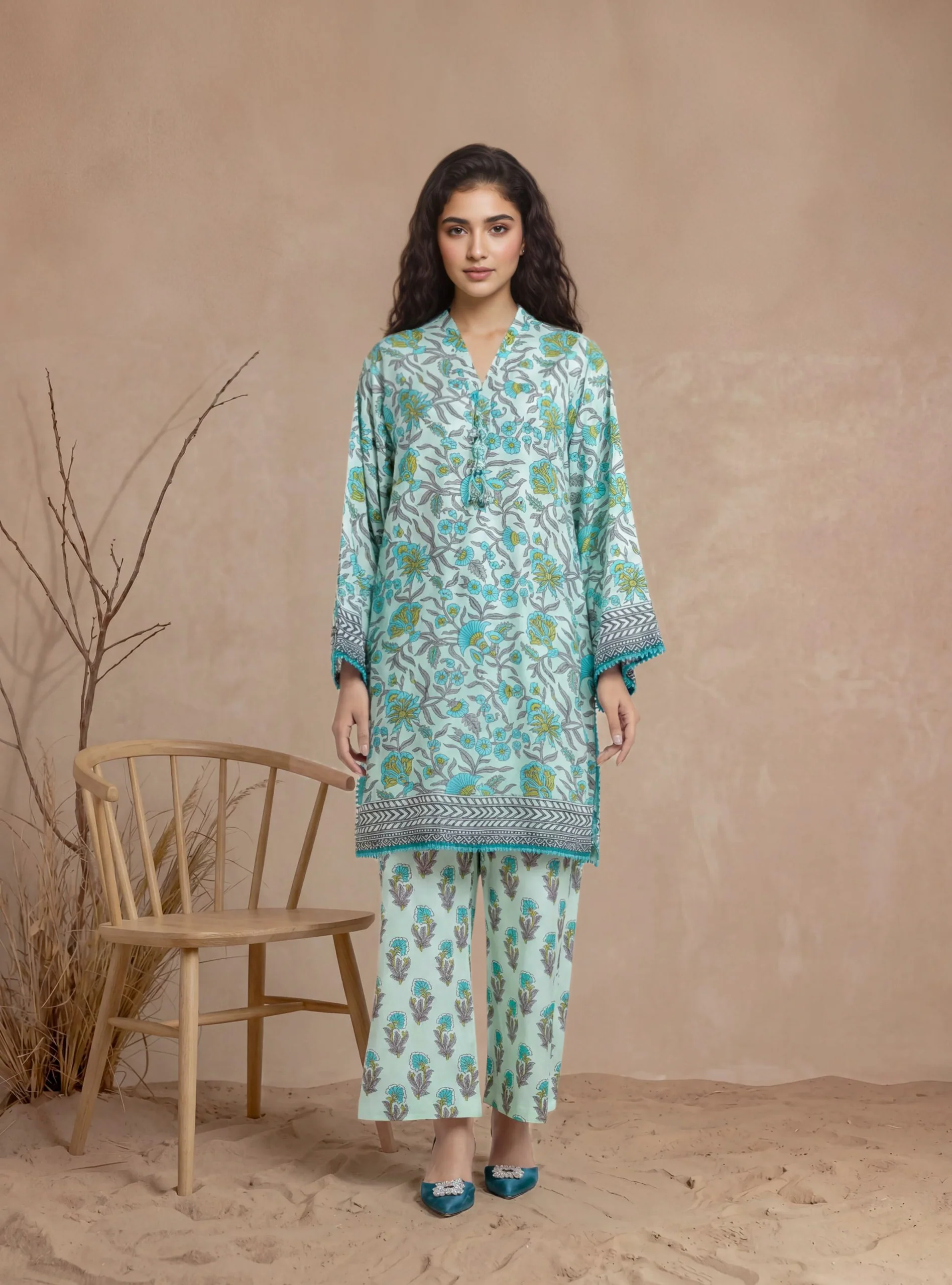 Gr-Green-Viscose-2 Piece (WPSTPBW25B9O15) - Image 3