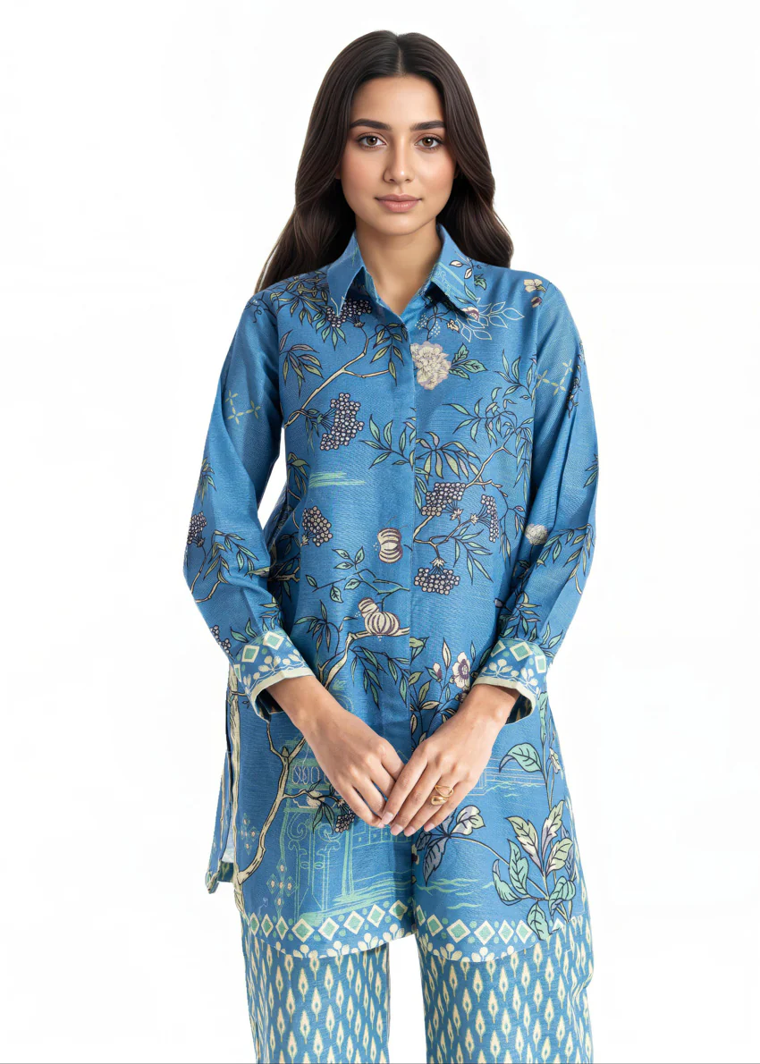 C-Blue-Khaddar-2 Piece-(WPSTPBW25HR10N4) - Image 3