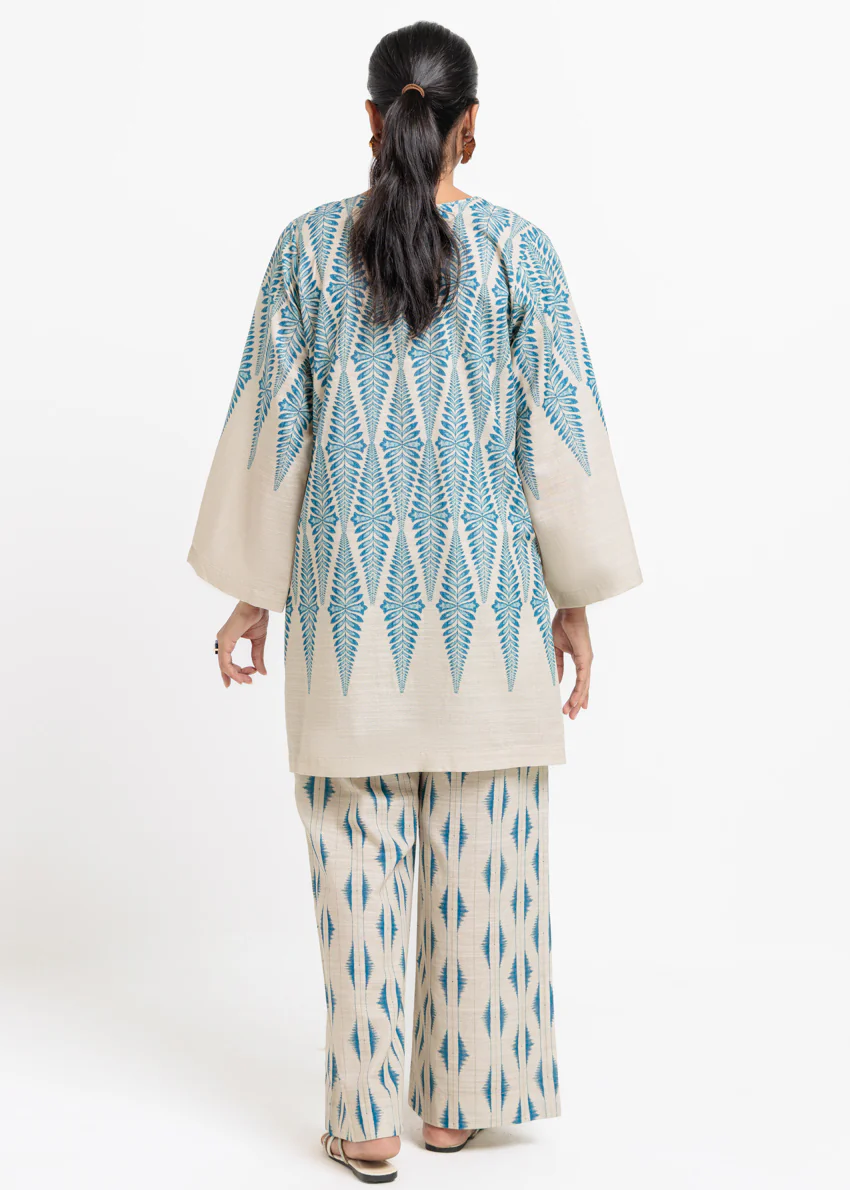 Cream-Khaddar-2 Piece (WPSTPBW25HR10N5) - Image 2
