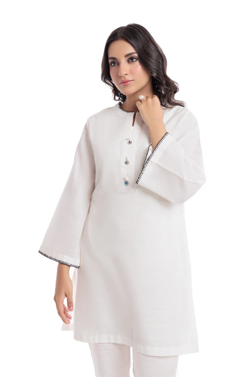 White-Khaddar-2 Piece (WPSTSBW25HR10N20) - Image 3