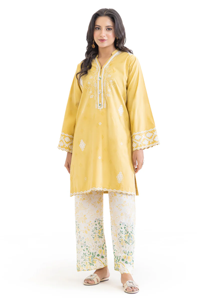 L-Yellow-Jacquard-2 Piece (WPSTSSW25S10N5) - Image 3