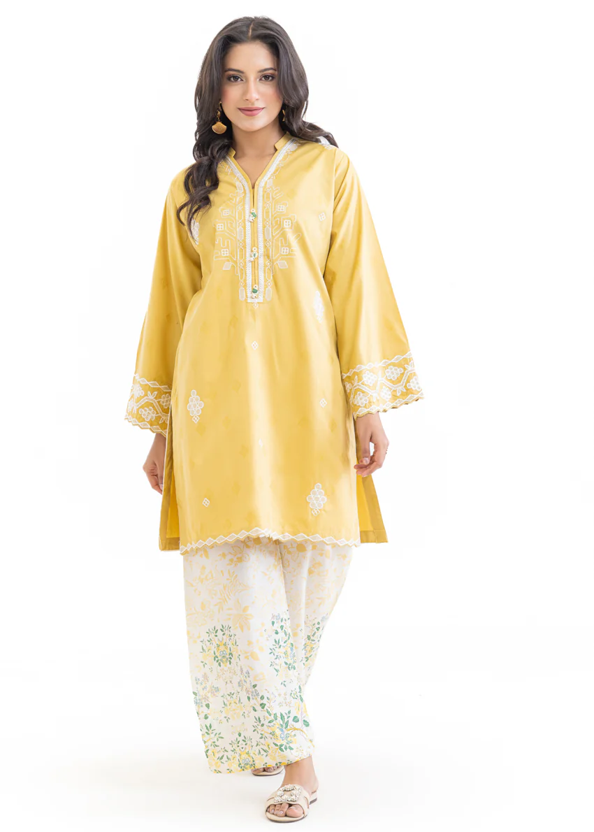 L-Yellow-Jacquard-2 Piece (WPSTSSW25S10N5) - Image 4