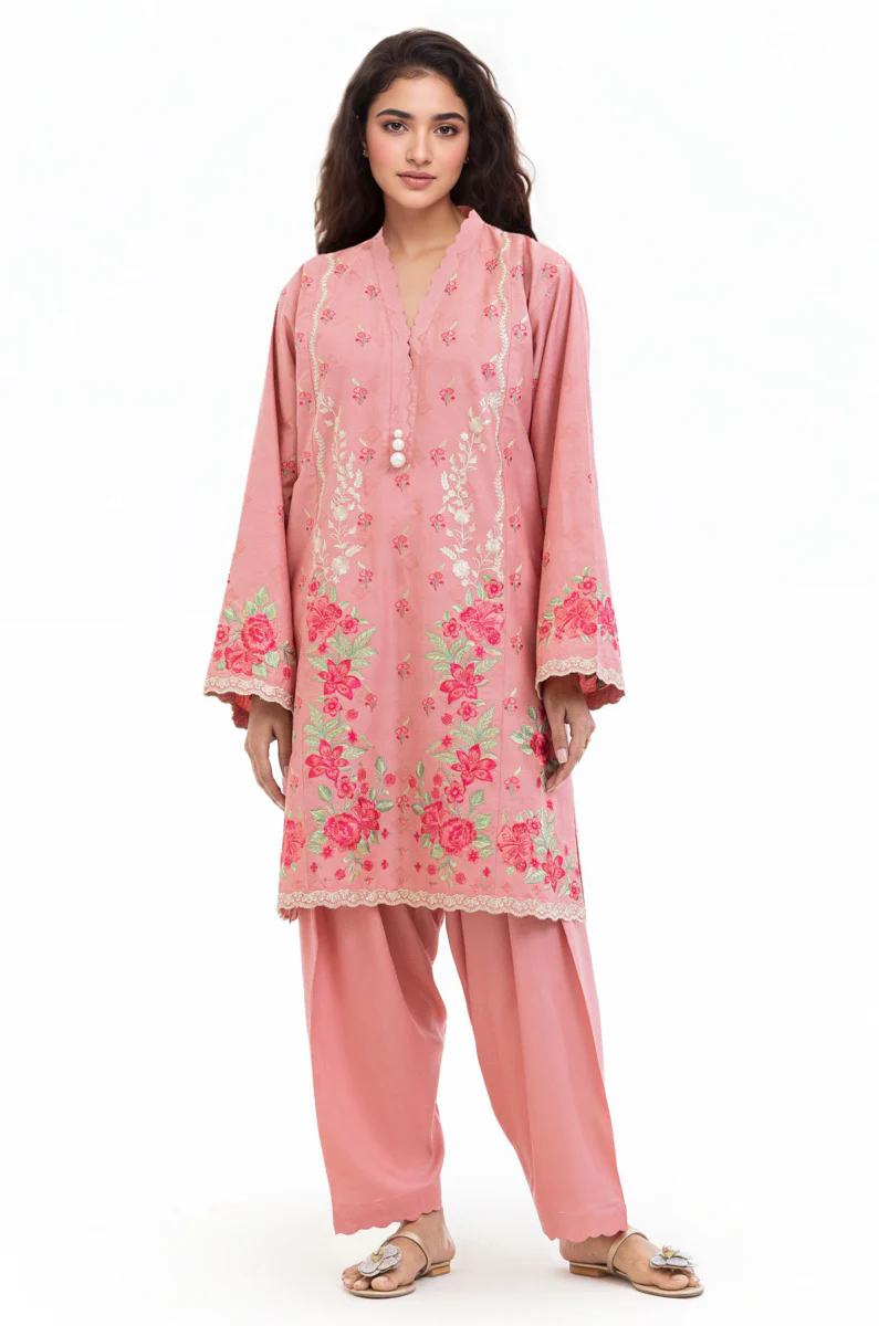 Peach-Jacquard-2 Piece (WPSTSSW25S9O15) - Image 4