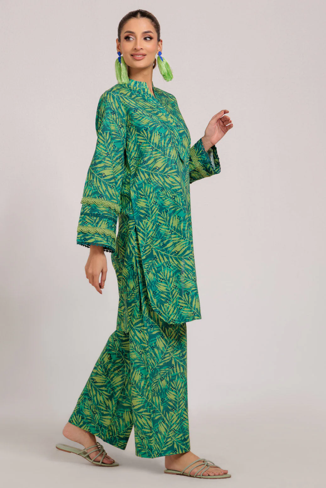 GREEN-KHADDAR-2 PIECE (WS1242P07) - Image 3