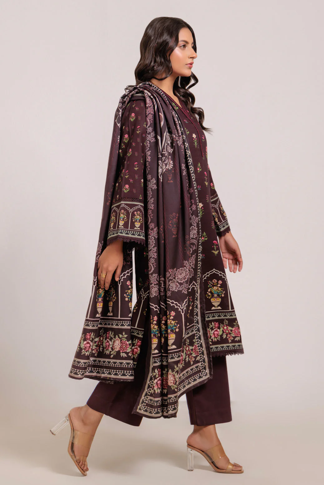 BROWN-KHADDAR-3 PIECE (WS1243P15) - Image 3