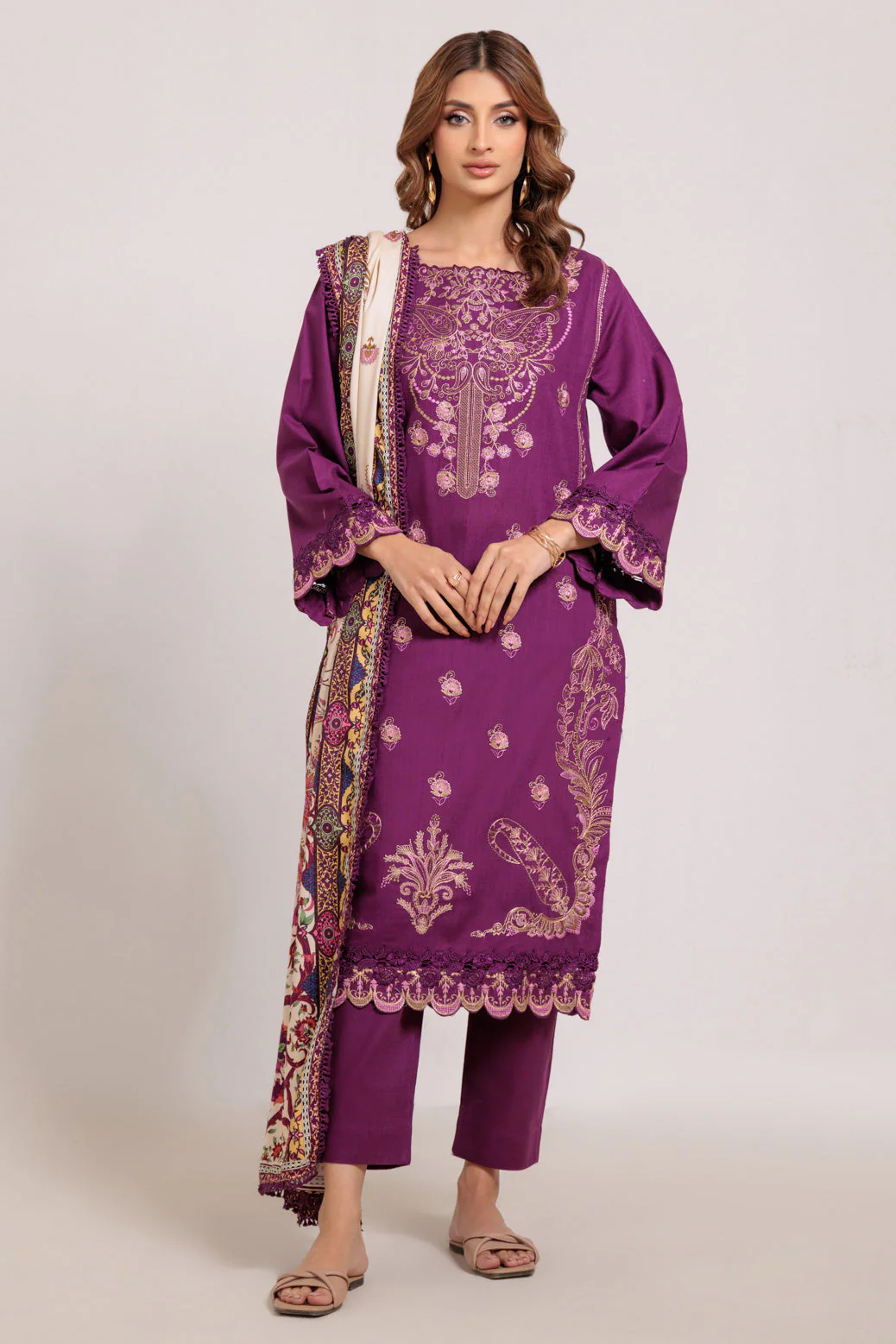 PURPLE-CROSS HATCH-3 PIECE (WS2243P40) - Image 3