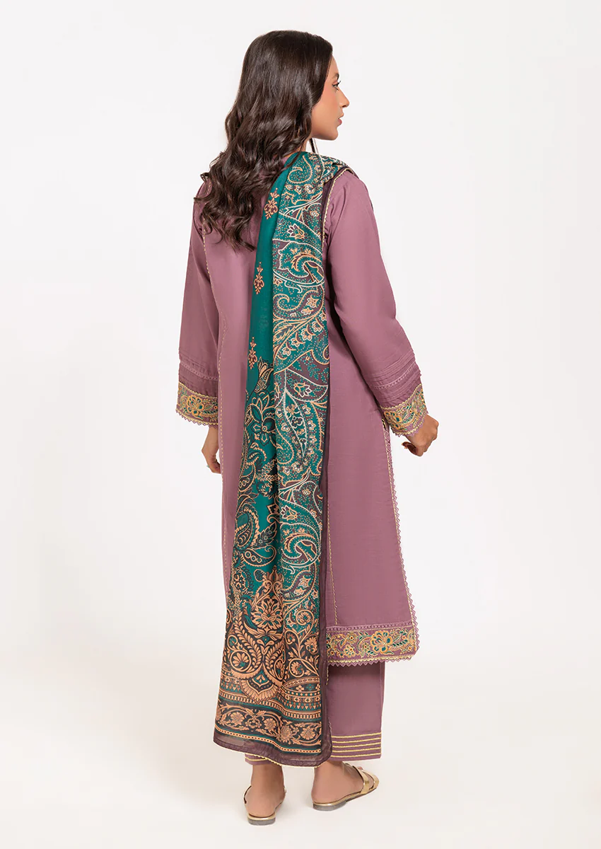 TEA-PINK-KHADDAR-3 PIECE (WS2243P46) - Image 2