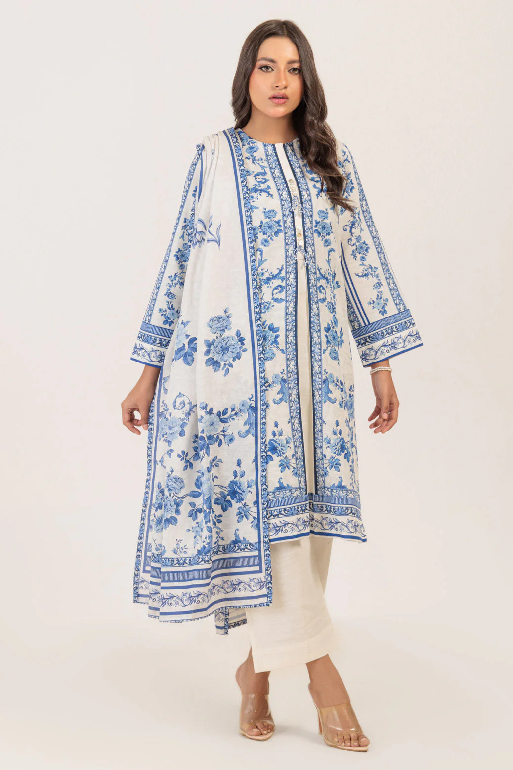 WHITE-KHADDAR-3 PIECE (WS6243P100) - Image 3