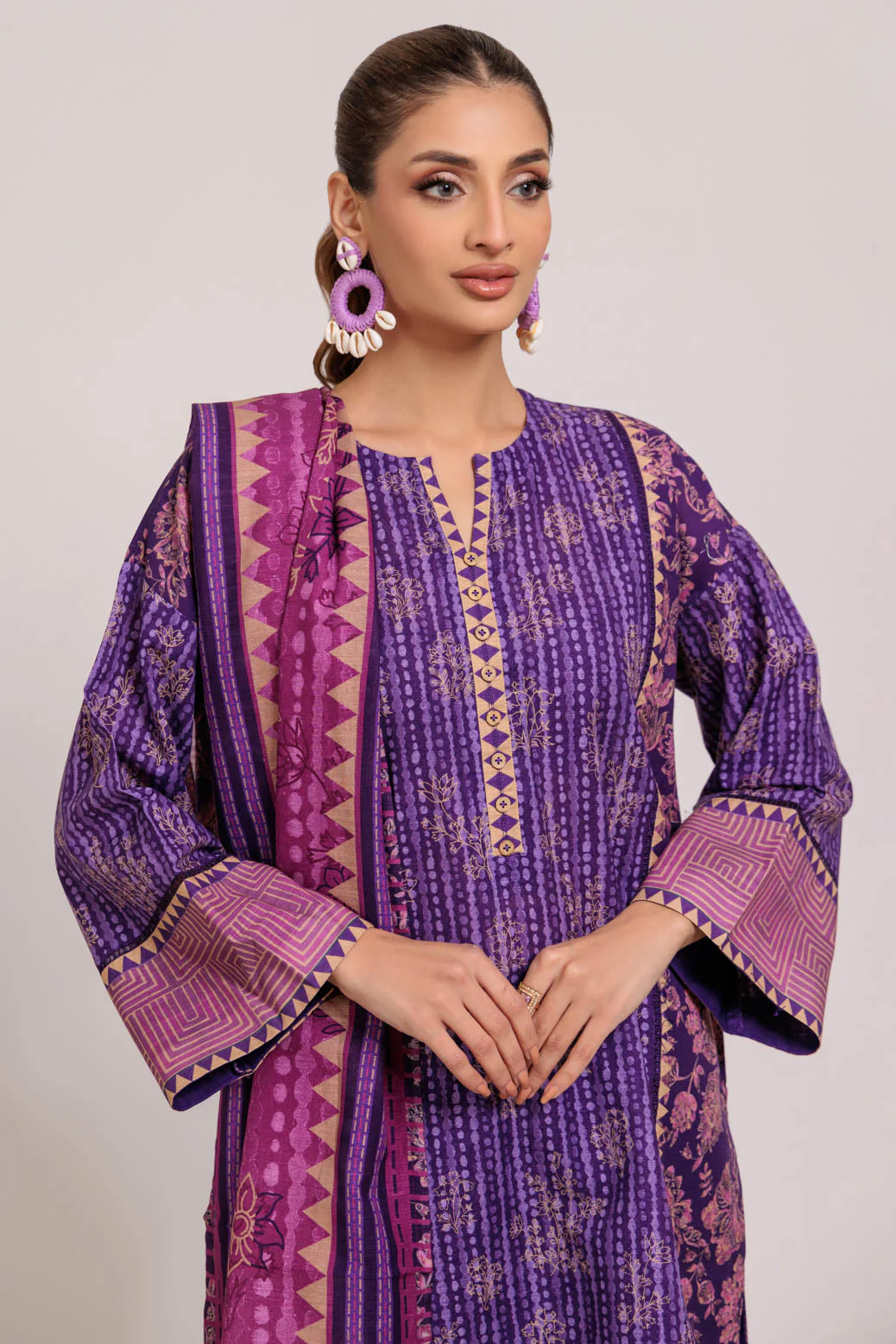 PURPLE-KHADDAR-3 PIECE (WS6243P42) - Image 2