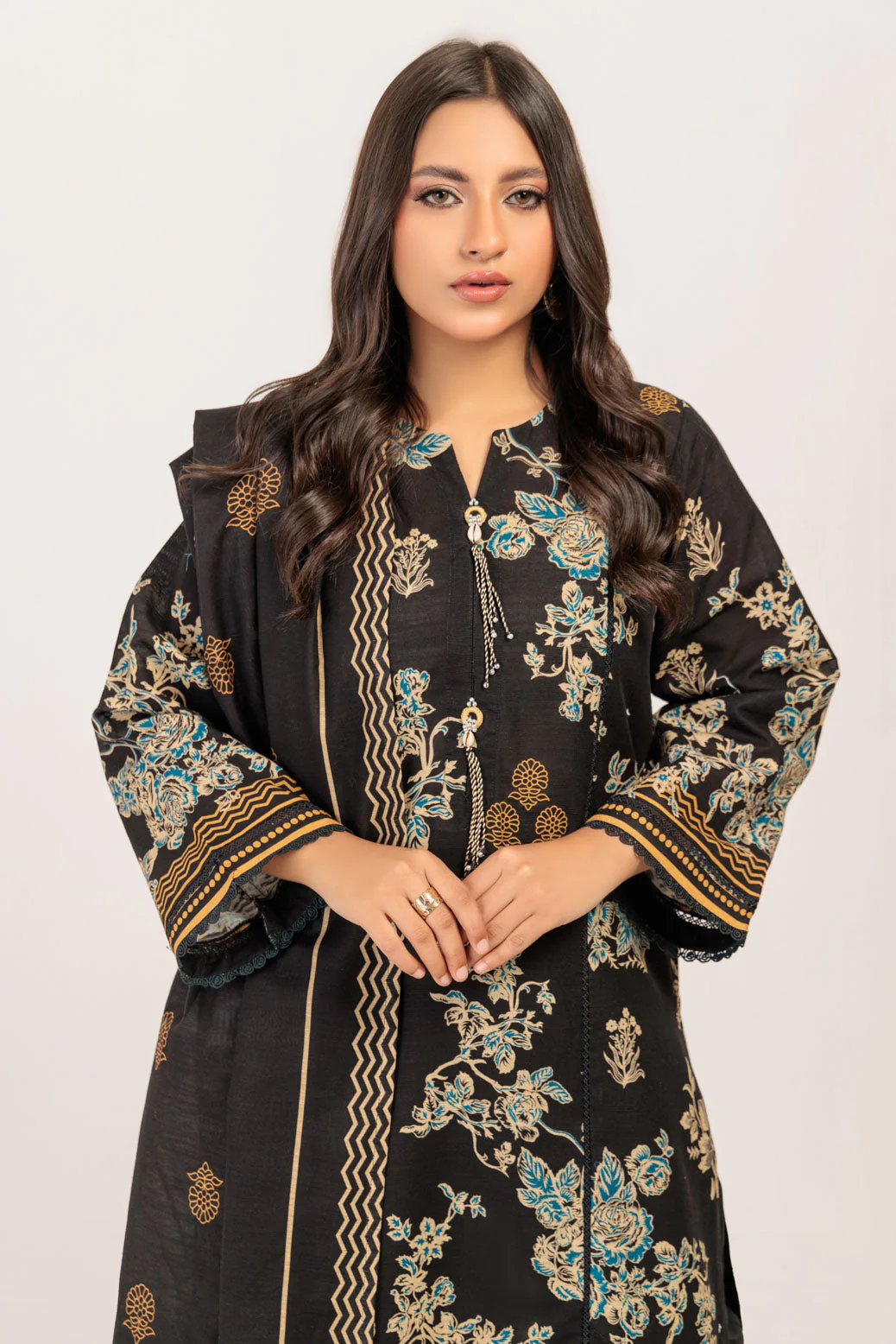 BLACK-KHADDAR-3 PIECE (WS6243P53) - Image 2