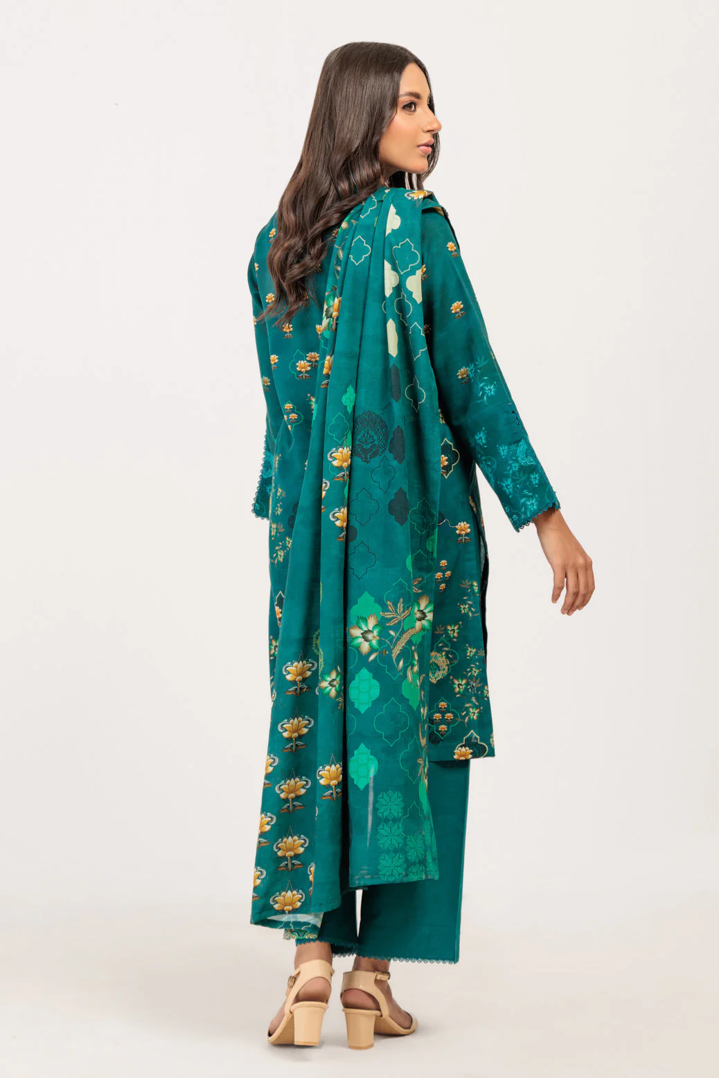 TEAL-KHADDAR-3 PIECE (WS6243P59) - Image 5