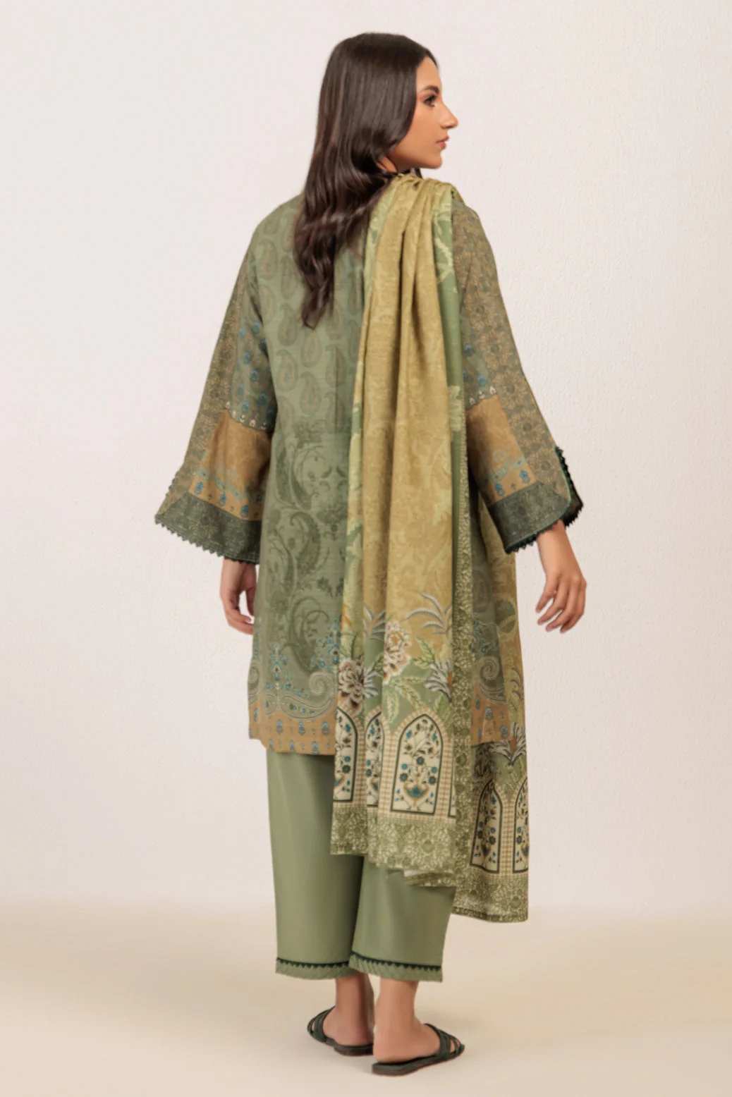 GREEN-KHADDAR-3 PIECE (WS6243P60) - Image 4
