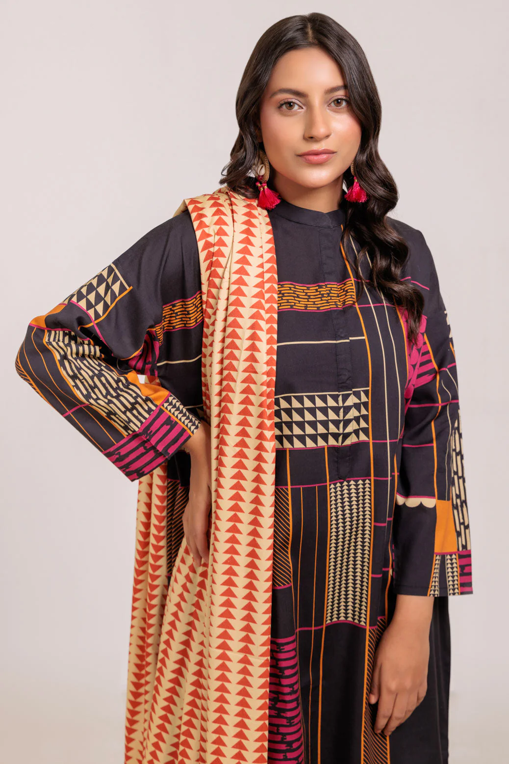 BLACK-VISCOSE-3 PIECE (WS6243P66) - Image 2