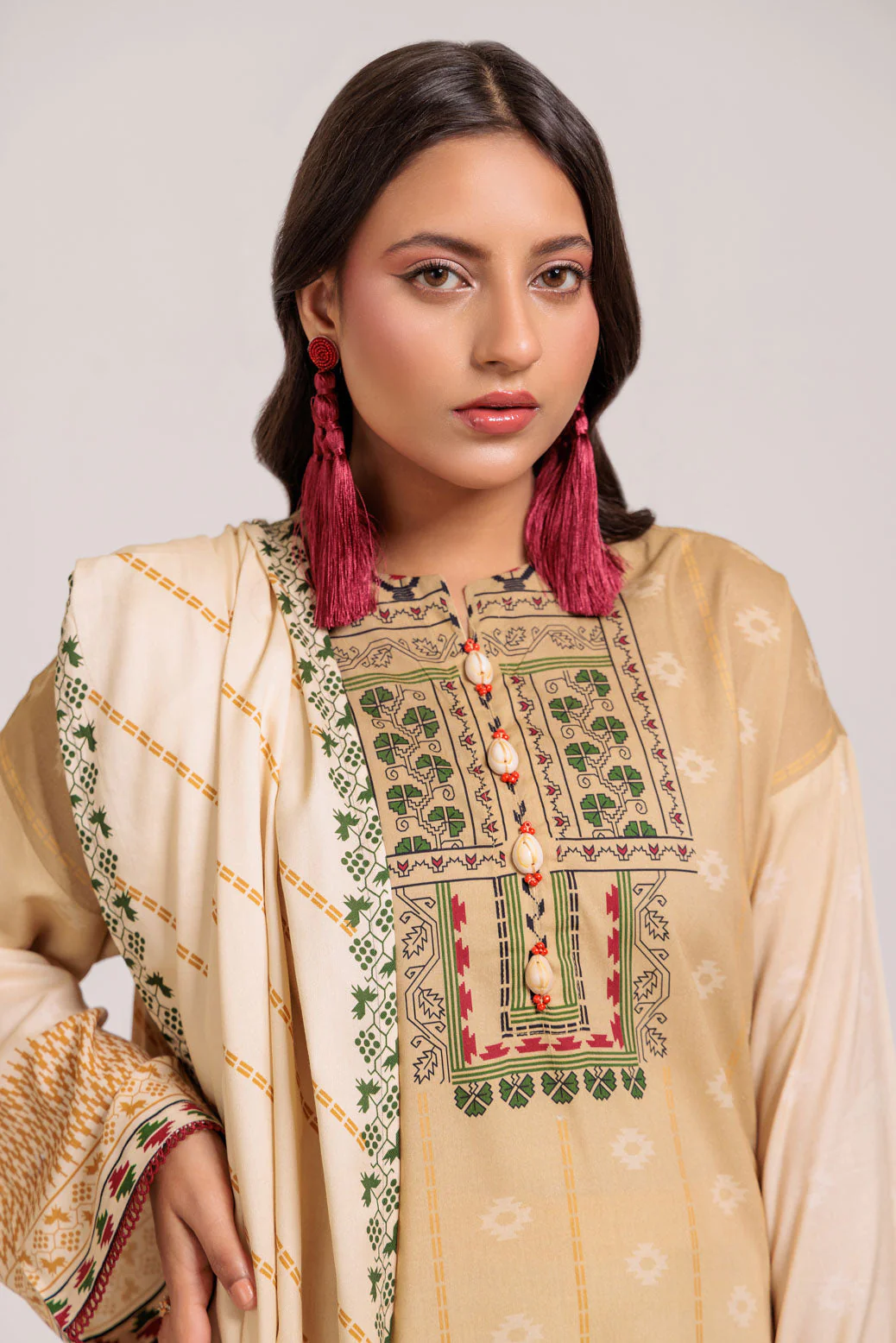 BEIGE-VISCOSE-3 PIECE (WS6243P67) - Image 2