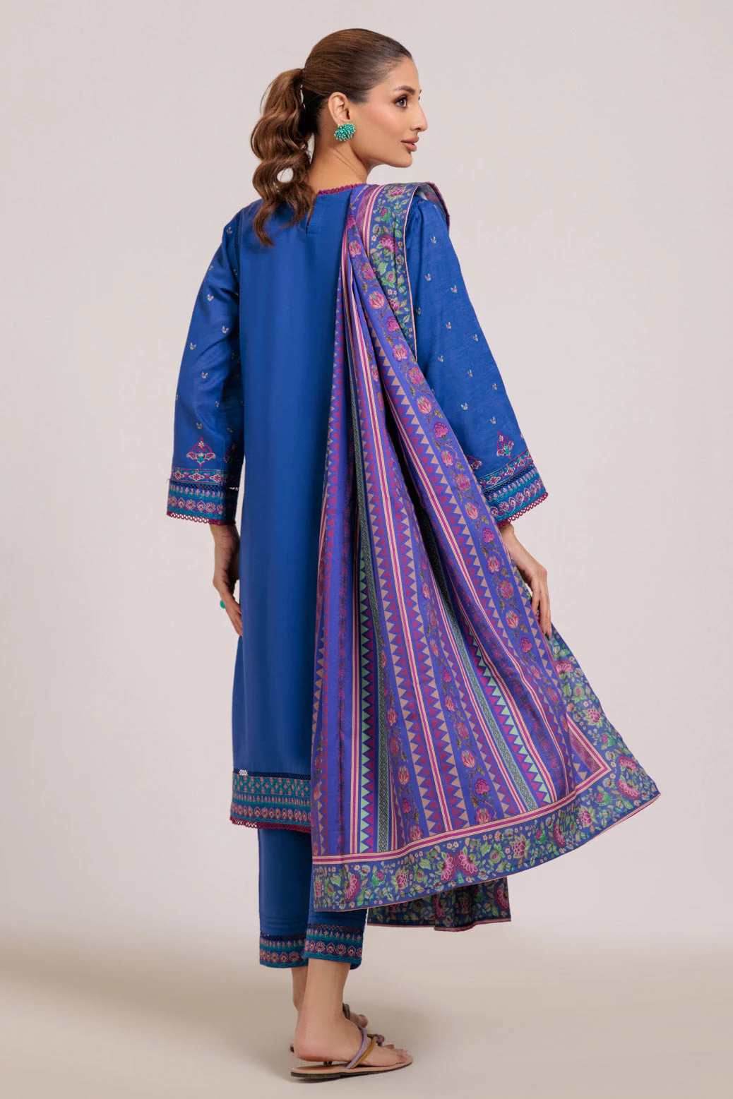 BLUE-KHADDAR-3 PIECE (WS6243P70) - Image 5