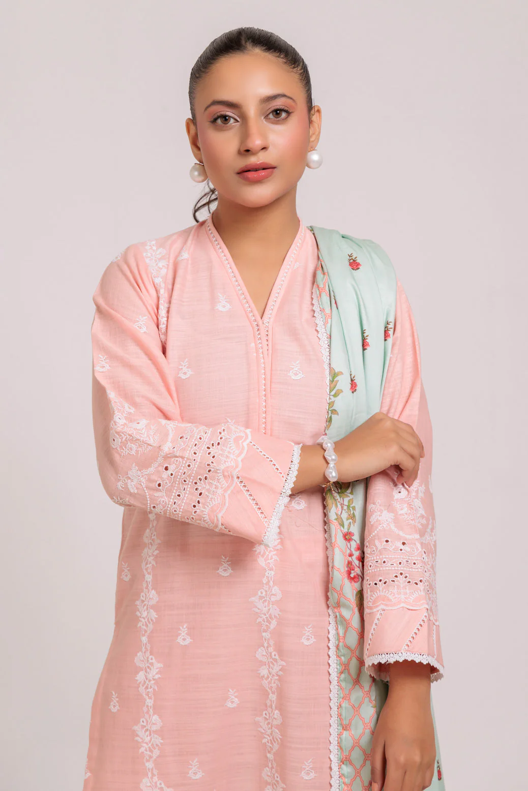 PEACH-CROSS HATCH-3 PIECE (WS6243P71) - Image 2