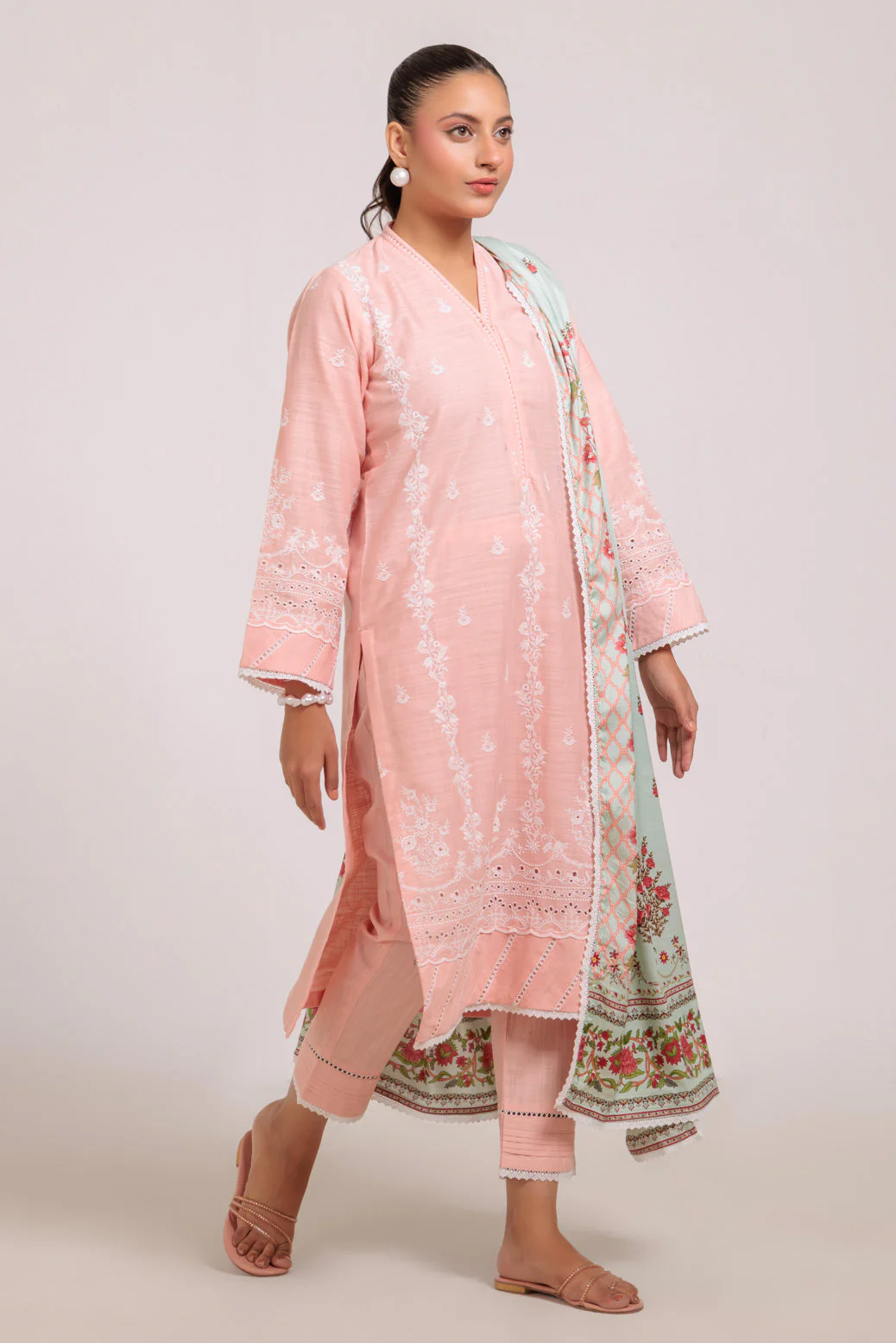 PEACH-CROSS HATCH-3 PIECE (WS6243P71) - Image 3