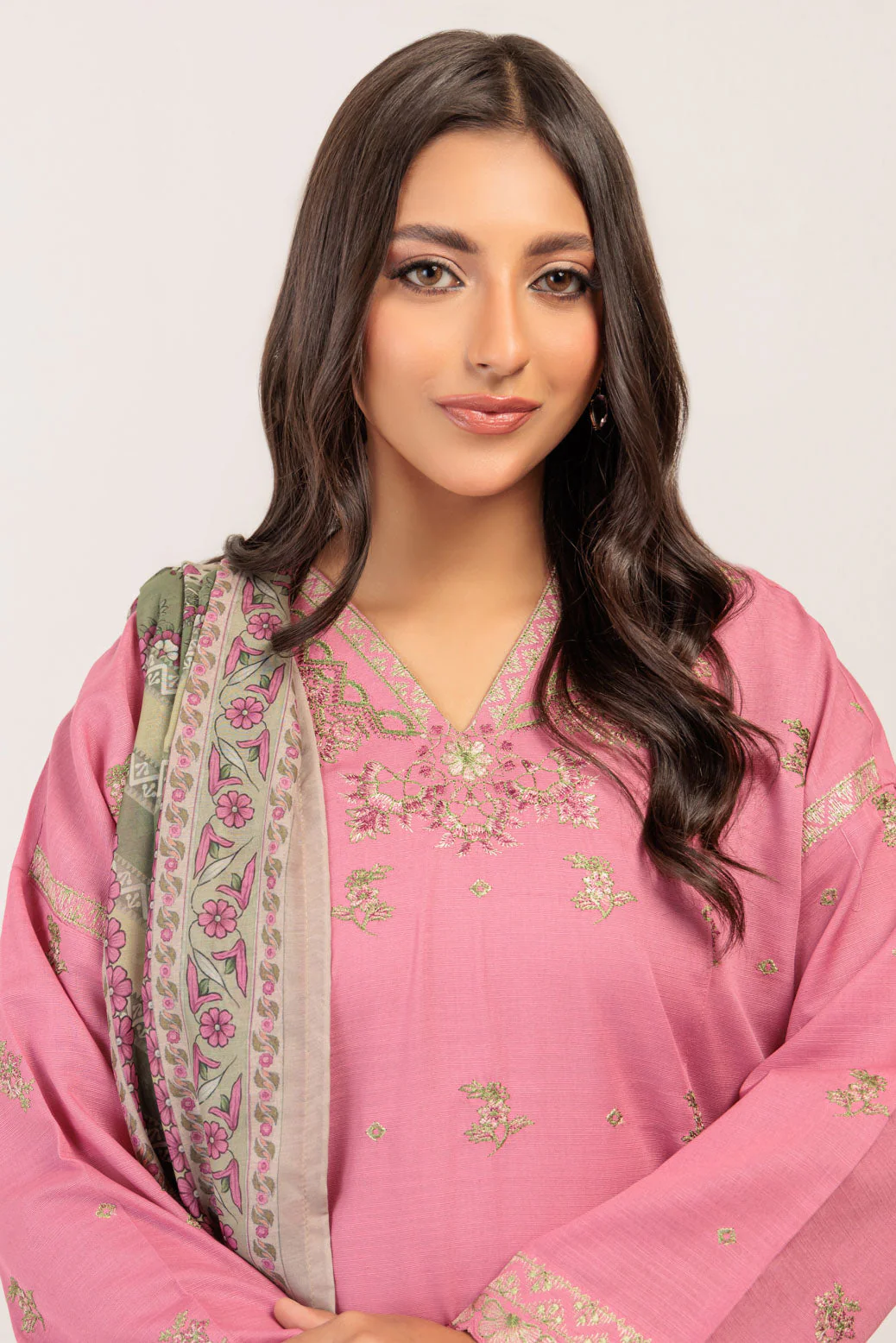 PINK-KHADDAR-3 PIECE (WS6243P77) - Image 2