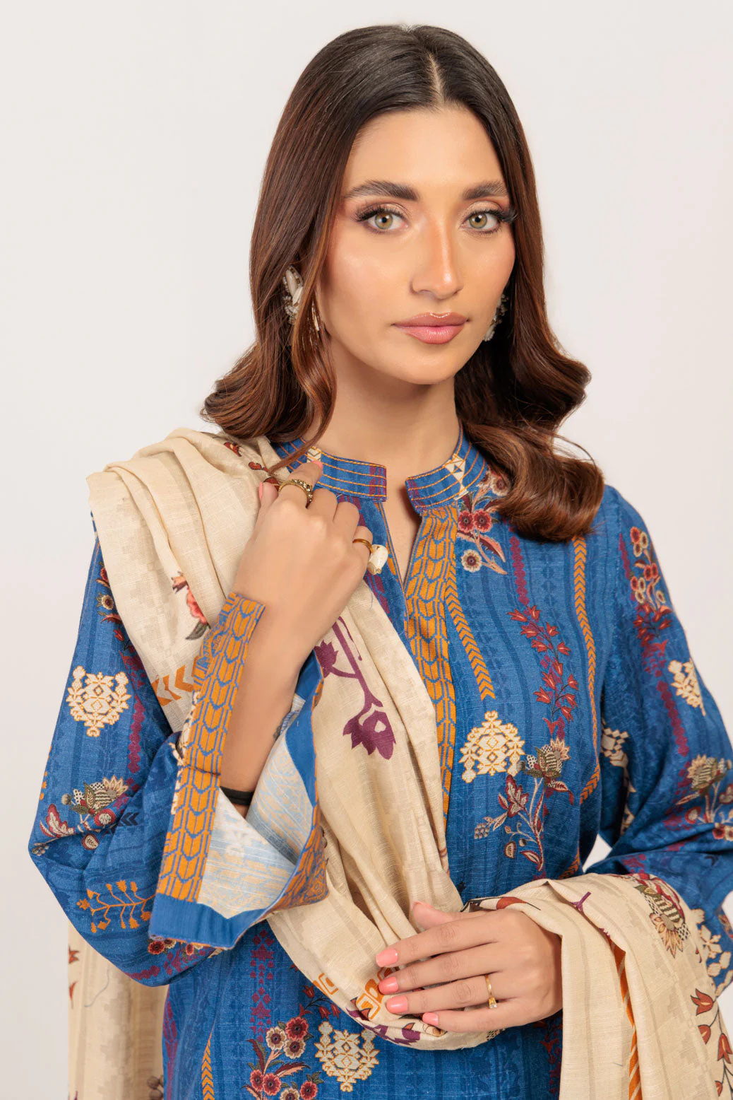BLUE-KHADDAR-3 PIECE (WS6243P92) - Image 4