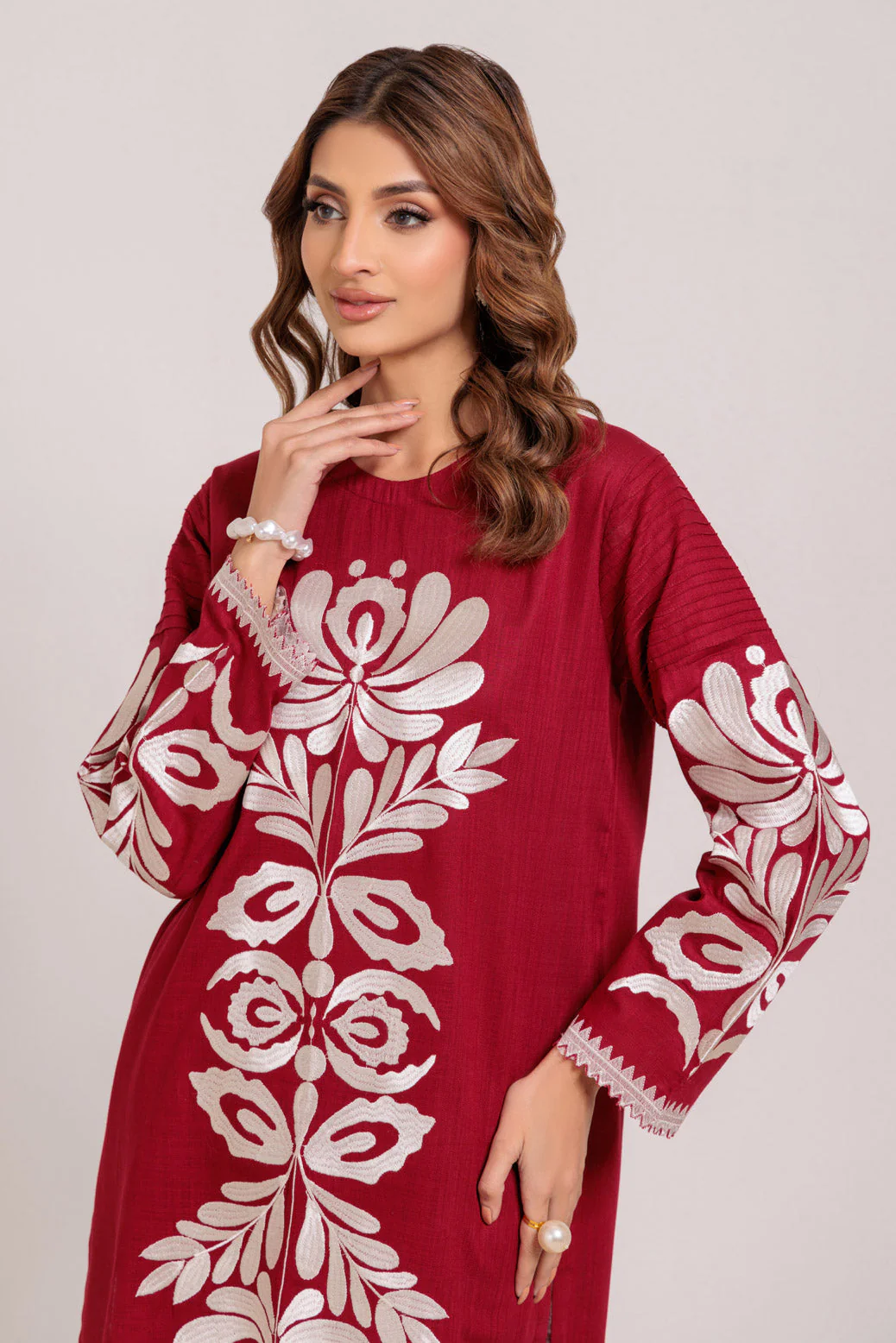 MAROON-CROSS HATCH-2 PIECE (WS7242P20) - Image 2