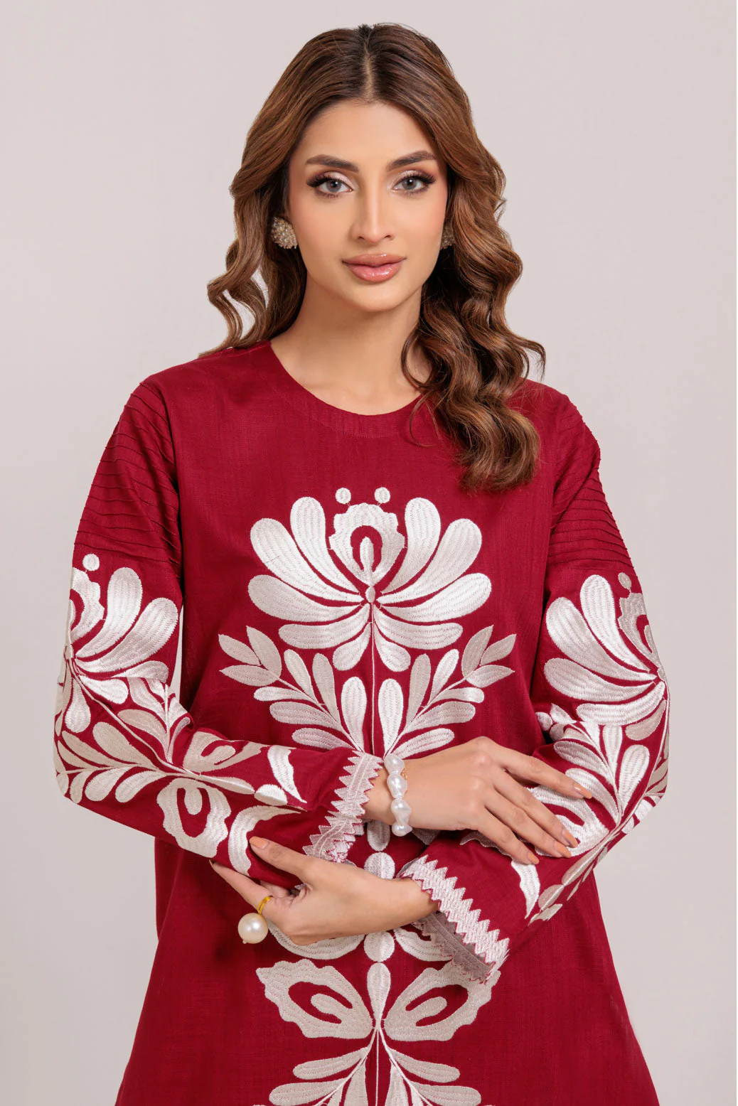 MAROON-CROSS HATCH-2 PIECE (WS7242P20) - Image 4