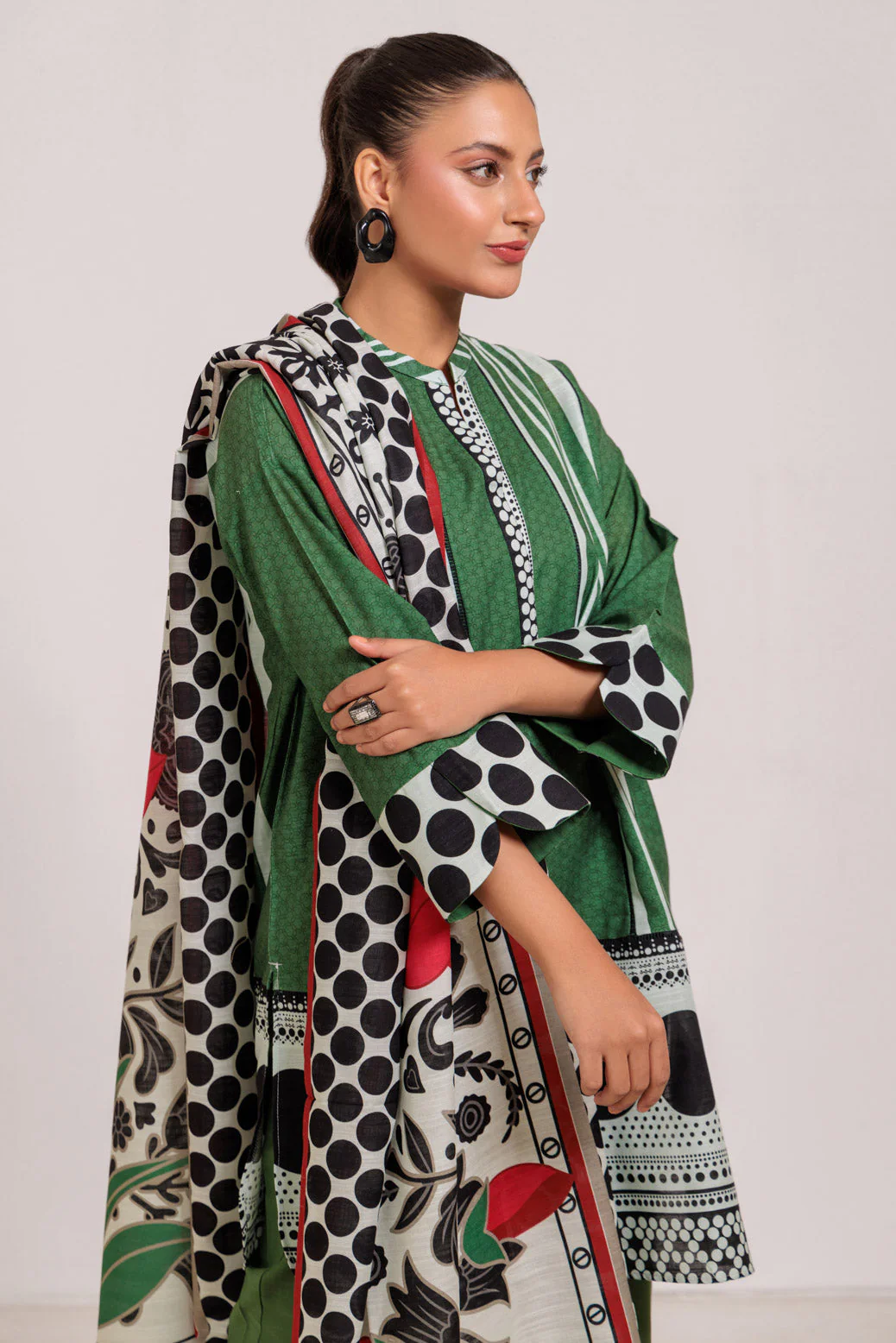 GREEN-KHADDAR-3 PIECE (WS7243P31) - Image 2