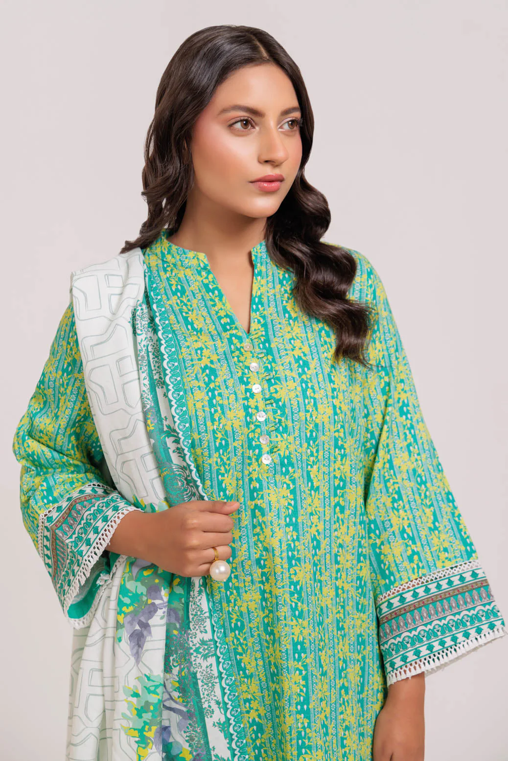 GREEN-KHADDAR-3 PIECE (WS7243P50) - Image 2