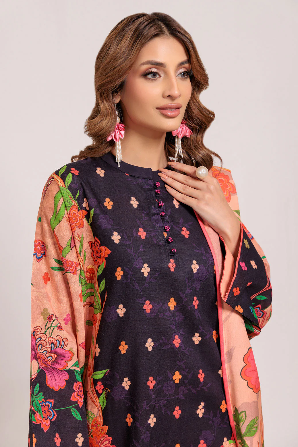 PEACH-KHADDAR-3 PIECE (WS7243P55) - Image 4