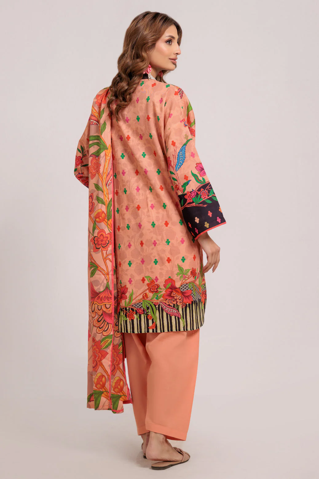 PEACH-KHADDAR-3 PIECE (WS7243P55) - Image 5