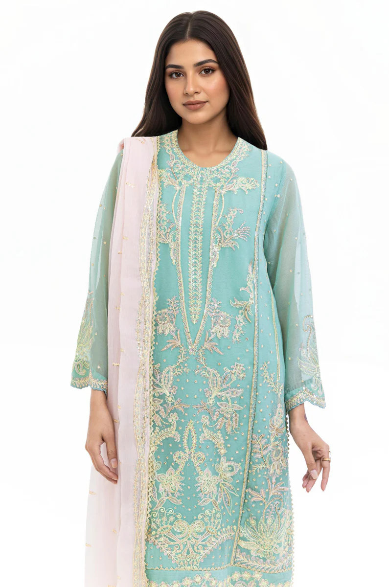 Sage-Chiffon-3 Piece (WU25FE3017P) - Image 4