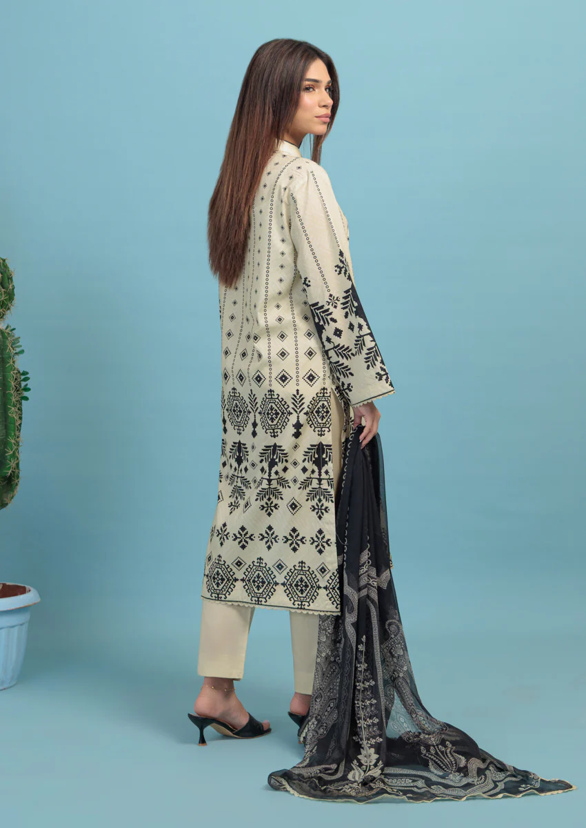 Beige-Cambric-3 Piece (WU25P3009) - Image 2