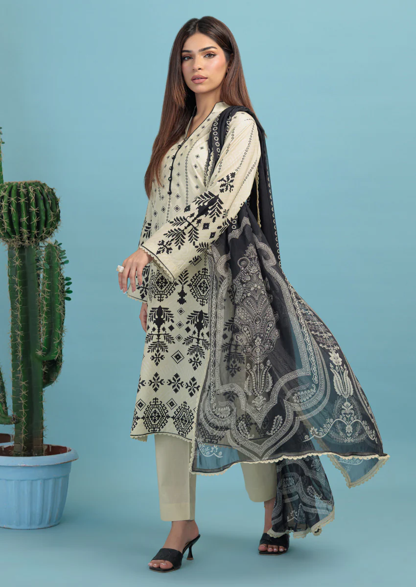 Beige-Cambric-3 Piece (WU25P3009) - Image 4