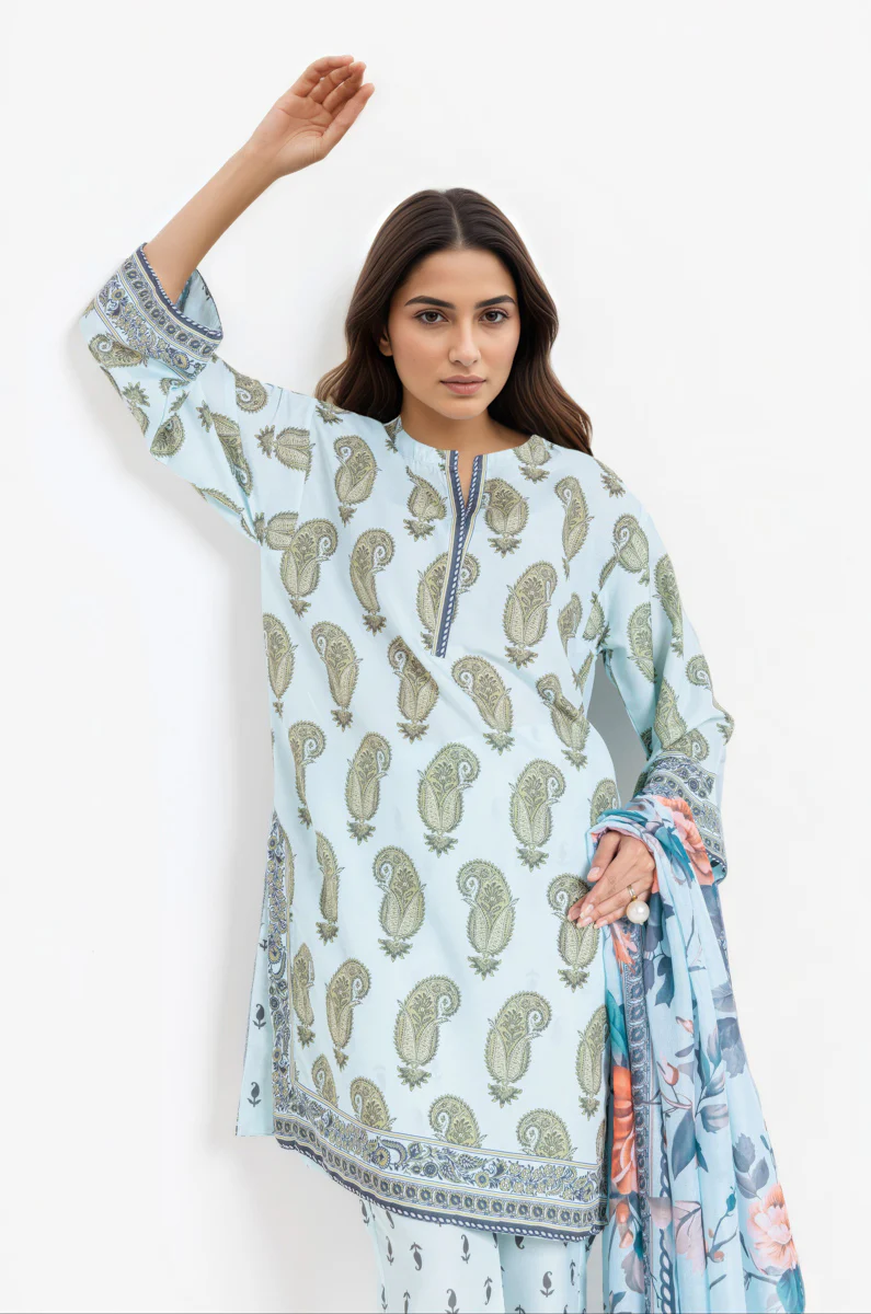 L-Blue- Cotton-3 Piece (WU3PPBS25SO6J36P) - Image 6